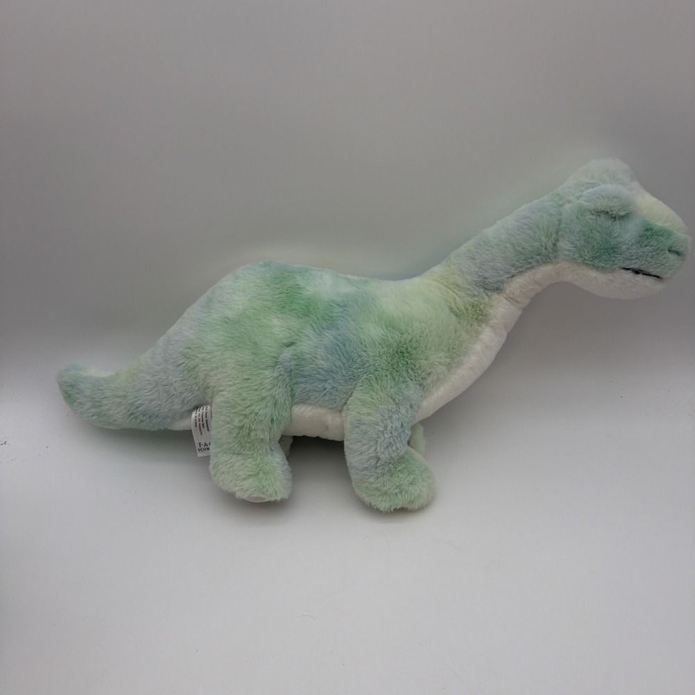 FAO Schwarz Glow Brights Brontosaurus Plush Dinosaur Roars Electronic Lights Up